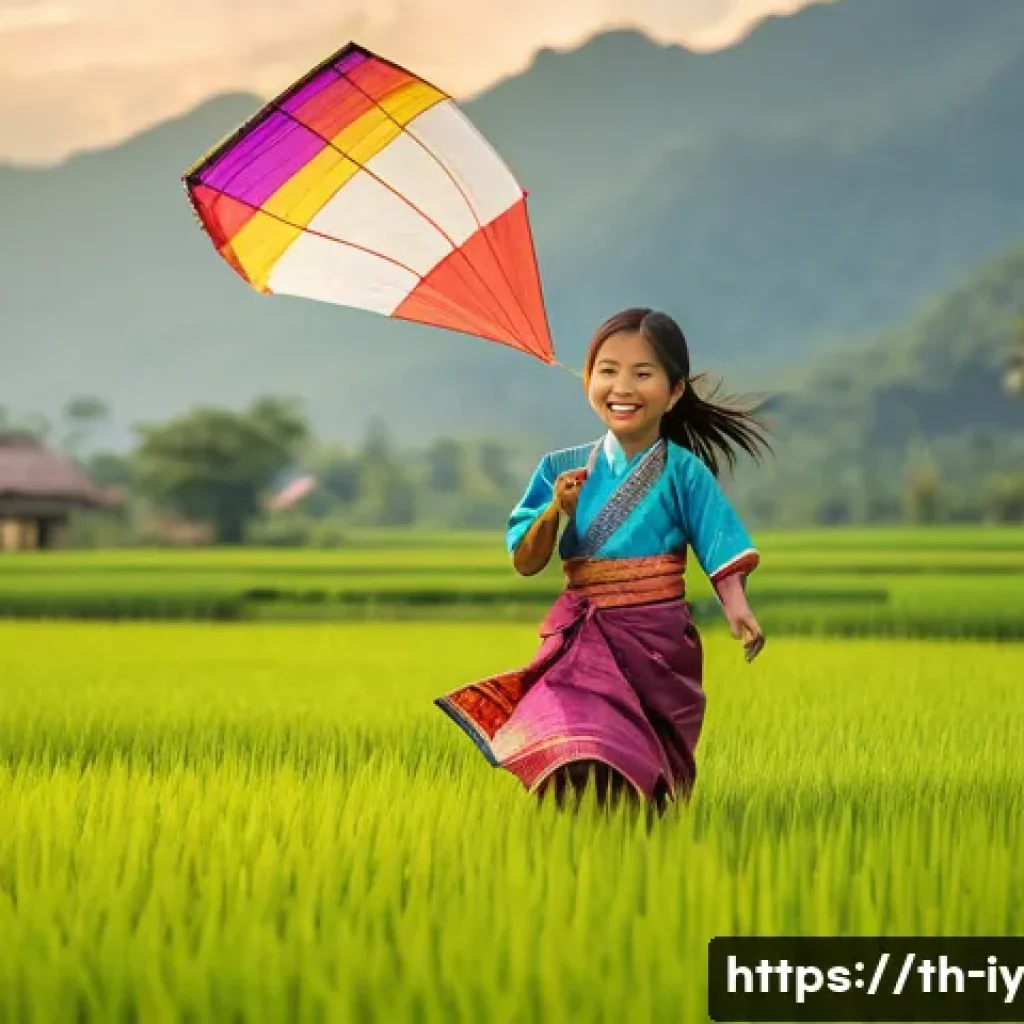 생태적 자아 형성을 위한 인터뷰 사례 - **Prompt:** "A young Thai girl, around 7 years old, wearing a traditional Thai dress and a small dia...