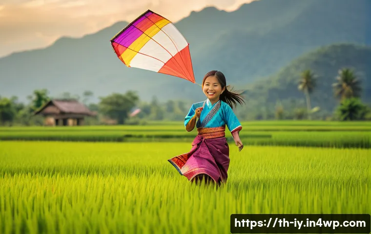 생태적 자아 형성을 위한 인터뷰 사례 - **Prompt:** "A young Thai girl, around 7 years old, wearing a traditional Thai dress and a small dia...