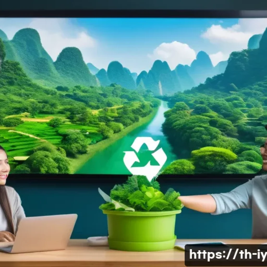 생태적 자아 형성을 위한 온라인 커뮤니티 - A diverse online community of environmentally conscious people from Thailand engaging in a lively vi...