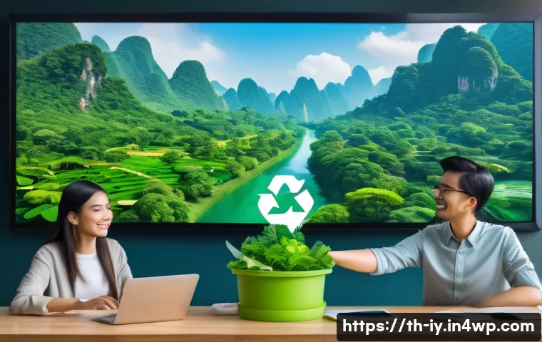 생태적 자아 형성을 위한 온라인 커뮤니티 - A diverse online community of environmentally conscious people from Thailand engaging in a lively vi...